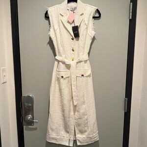 EB LUXE Tweed Midi Dress